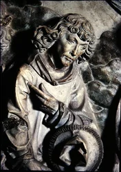 Grób Henryka II (973-1024) i jego żony Kunigunde, fragment św. Wawrzyńca