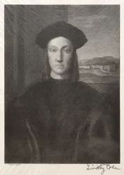 Starzy włoscy mistrzowie: Guidobaldo di Montefeltro, książę Urbino, 1888-1892.