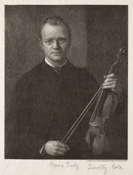 Starzy włoscy mistrzowie: Portret Timothy Cole Mana ze skrzypcami, 1892.