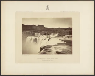 Wodospad Shoshone, Snake River, Idaho, widok przez szczyt wodospadu