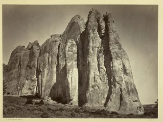 Południowa strona Inscription Rock, 1873