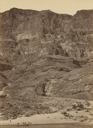Ściana w Wielkim Kanionie rzeki Kolorado, 1872 (zdjęcie)