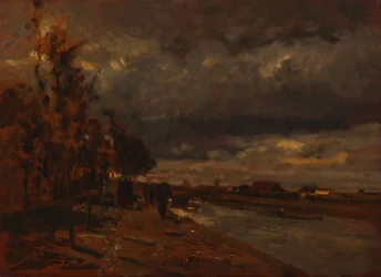 Kanał w Holandii, 1885