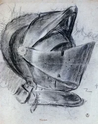 Hełm Tycjana (ok. 1490-1576), rysunek