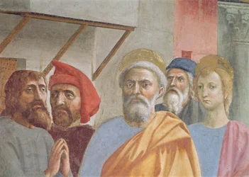 Święty Piotr uzdrawiający swoim cieniem: detal ze świętym Piotrem, ok. 1427