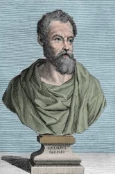 Portret Galileo Galilei dit Galilee, włoskiego astronoma (1564-1642) grawer Tommaso Piroli (1752-1824) kolekcja prywatna