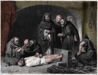 Inkwizycja w średniowieczu. 1841 (rycina)