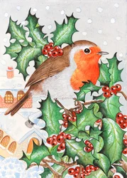 Robin w Holly