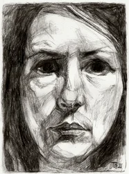 Intensywny portret kobiety