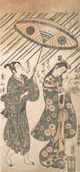 Tear c i rs Nakamura i Sandaime Tetsuo Ono no Komachi pomysł Sanogawa Ichimatsu t. . . , komar. 1756.