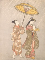 Komachi modlący się o deszcz, ca. 1765..