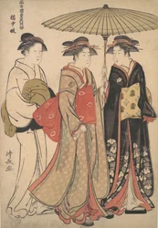 Gejsza ulicy Tachibana, ca. 1786.