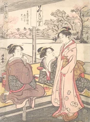 Wewnątrz domu Nippori Ebisu-Daikoku, co? 1793.