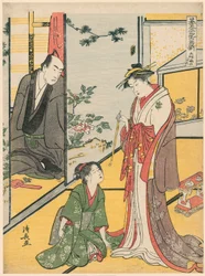 Sene at Te Daifukuya (Daifukuya no Dan), z serii Te ``Gotaiheiki Shiraishi Monogatari