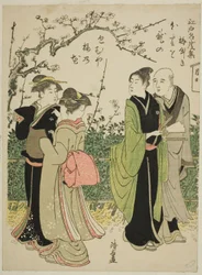 Umeyashiki, z serii „Kolekcja znanych miejsc w Edo (Edo meisho shu)”