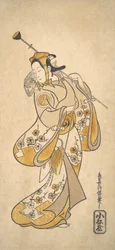 Ichikawa Monnosuke Jako małpa mawashi lub małpa książkowa, co? 1720-25.