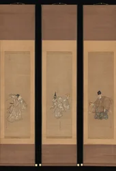 Pomyślny Taniec Noh Okina, ca. 1790-95.
