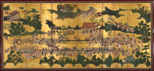 Wyścigi konne w Sanktuarium Kamo, 1615-50.
