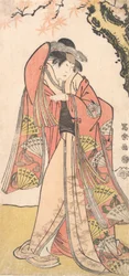 Aktor Sakakiyama Sangoro II jako córka Michinagi, księżniczka Otae, 1794-7