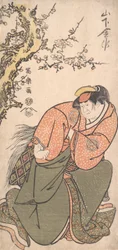 Aktor Yamashita III II jako żona Sadato Iwate, 1794-95., 1794-9
