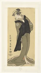 Portret van Osagawy Tsuneyo II w vrouwenrol