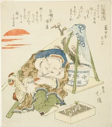 Daikoku, z serii "Siedmiu bogów szczęścia (Shichi fuku jin no uchi)".