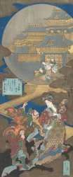 Scena w Gekkyuden - Dream of the Moon Palace, 1831.