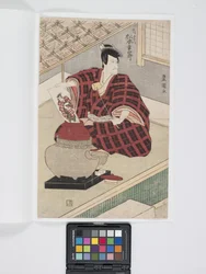 Matsumoto Kūshir? W roli Ishikawy Goemona (drzeworyt kolorowy)