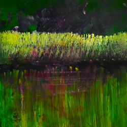 Marsh- Nocturne, 2017 (olej na panelu)