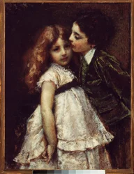 Dwaj kuzyni (olej na płótnie)
