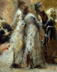 Visiting College, Tranquillo Cremona (1837-1878), olej na płótnie