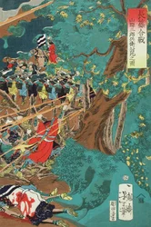 Die Schlacht von Nagashino: Ansicht des Todes von Yamagata Saburōhei Masakage