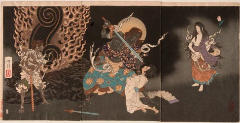 Yūten połykający miecz Fudō