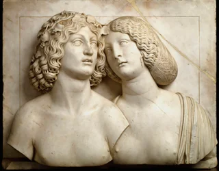 Bachus i Ariane. Marmur wypukły