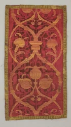 Panel: aksamit z pustym wzorem