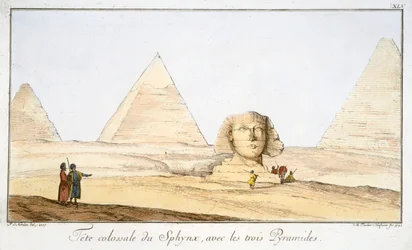 „Wielki Sfinks i Trzy Piramidy”, XVIII wiek
