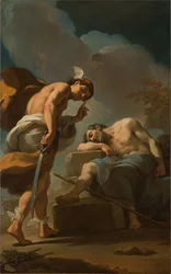 Merkury zamierza ściąć Argusa, c.1770-1775