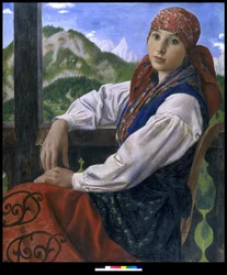 Portret młodego chłopa