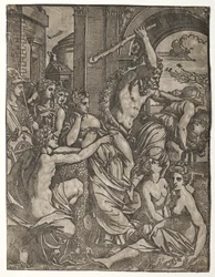 Herkules wyganiający zawiść ze Świątyni Muz, 1522-24.
