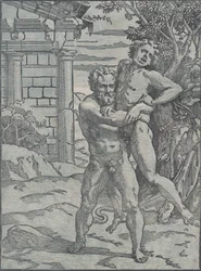 Herkulesa i Anteusza, ca. 1517-18.