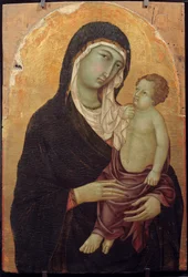 Dziewica z Dzieciątkiem Obraz na drewnie autorstwa Ugolino di Nerio