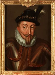 Portret Zygmunta III Wazy (1566-1632) Króla Polski (1587-1632) i Szwecji (1592-1599) - Portret Zygmunta III Wazy króla Polski (1566-1632) autorstwa Pascha, Ulrika Fredrika (1735-1796) ), - Olej na drewnie, 21,5x15,5 - Kolekcja prywatna