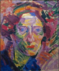 Futuryzm: „Portret kobiety” lub „Portret hrabiny Casanovy”, obraz Umberta Boccioniego (1882-1916)
