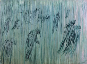 Ci, którzy zostają, Umberto Boccioni (1882-1916), olej na płótnie, 71x96 cm