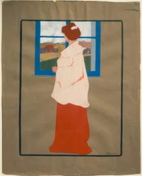 Kobieta przy oknie (jesień), ok. 1908,