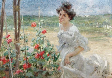 W ogrodzie kwiatowym, 1899