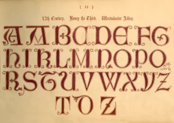 13 wiek. Henryk III. Opactwo Westminsterskie, 1862 r.