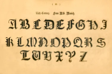 14 wiek. Od MS. Monachium, 1862