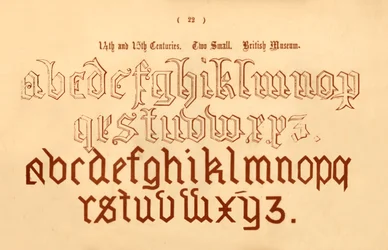 Wiek XIV i XV. Dwa małe. Muzeum Brytyjskie, 1862