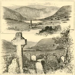 1. Dolina Glendalough. 2. W Glendalough., 1898.